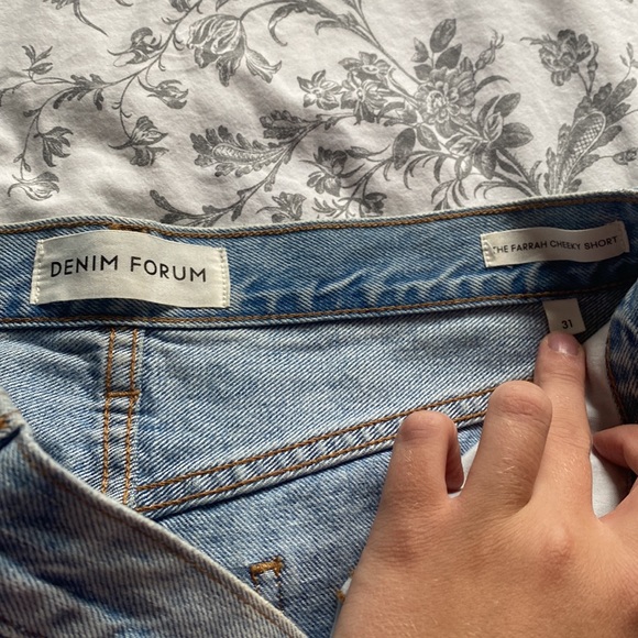 Denim Forum Farrah Cheeky Shorts - Picture 2 of 3